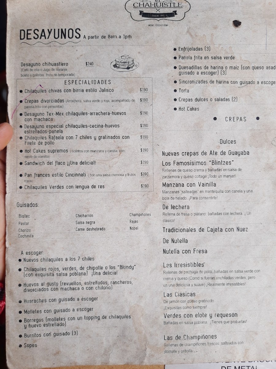 Restaurant El Chahuistle Menu - Image 5